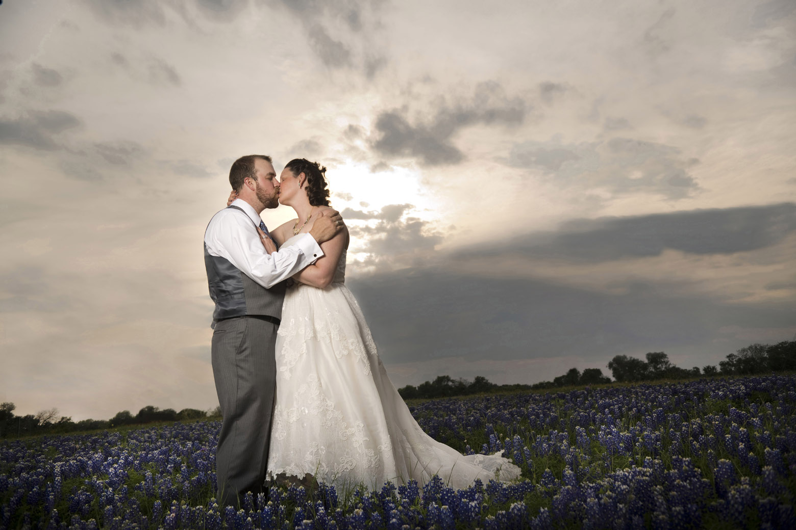 austin bluebonnets plus bride plus groom