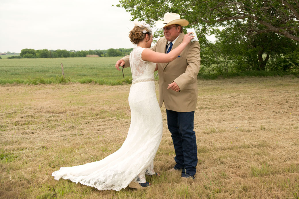 father of bride first look