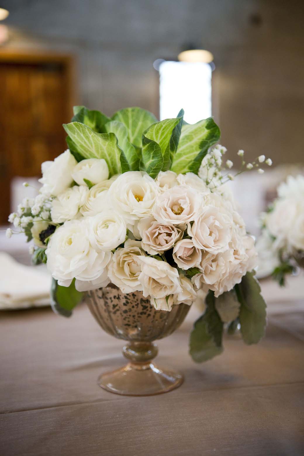 vintage wedding center piece